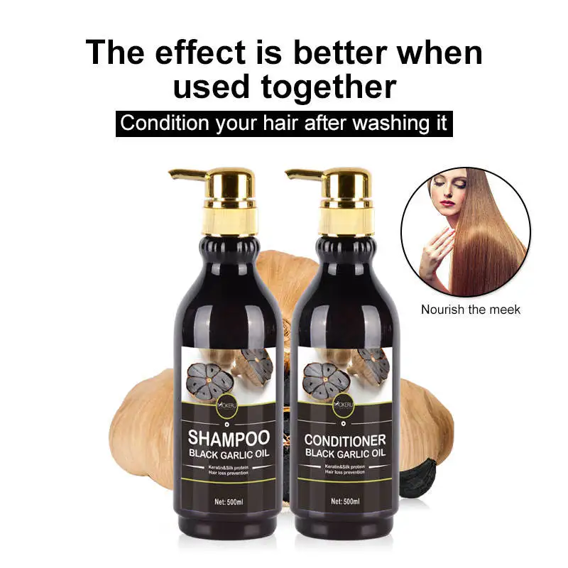 Hot Sale Factory Black Garlic Conditioner Health And Natural Black Garlic Conditioner 500 Ml Organic Hair Conditioner