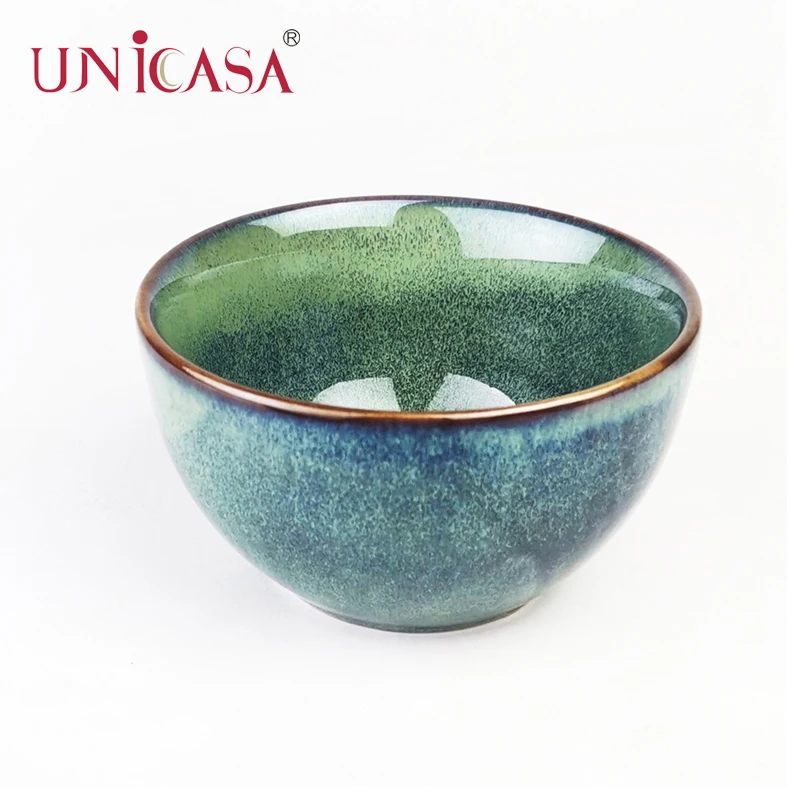 2022 New Reactive Porcelain Soup Bowl Ceramic Serving Bowl