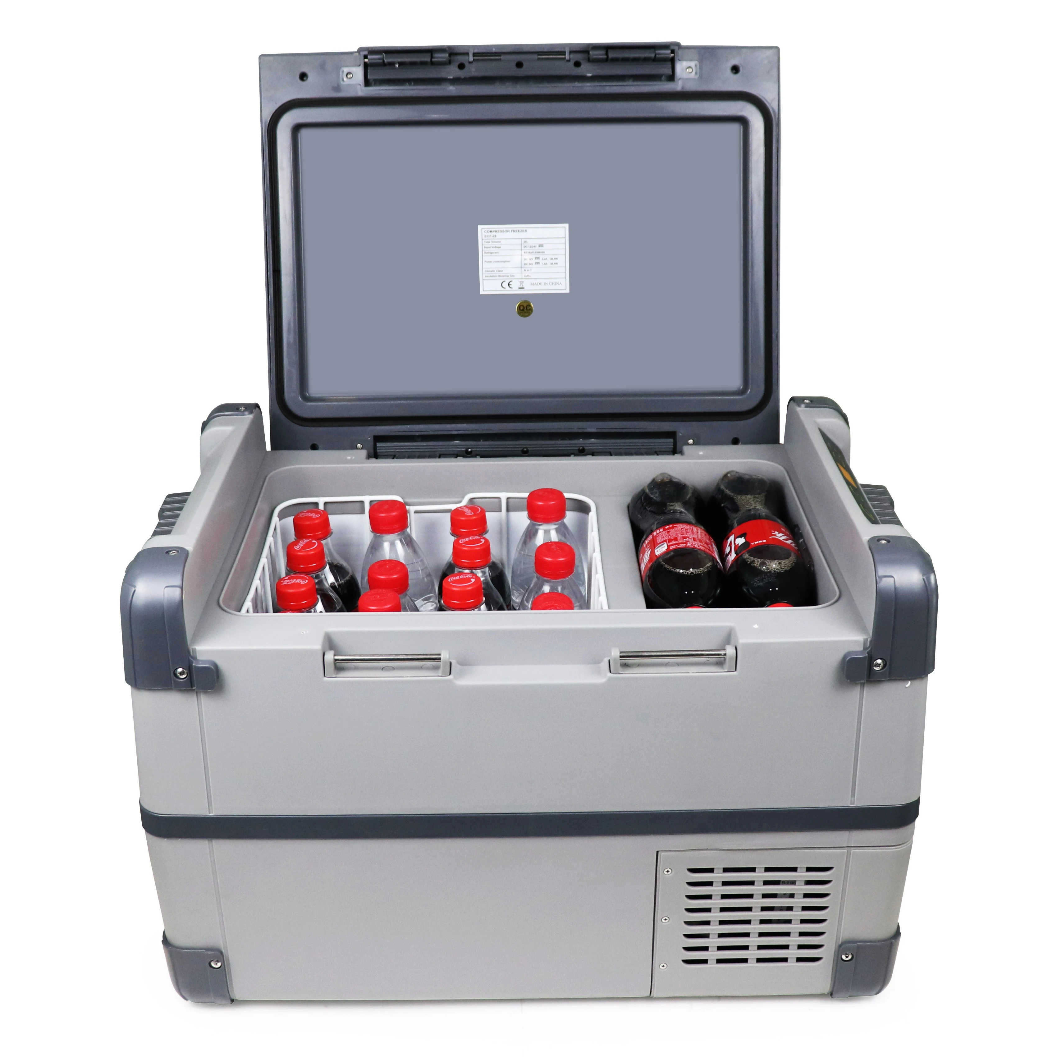 28 liter DC 24V 12V Car Freezer Fridge Compressor AC 110 - 240V for Camping Picnic Refrigerator