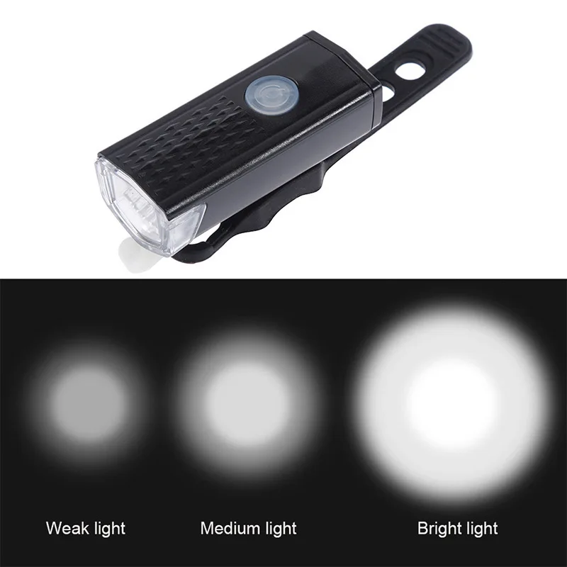 DELANHUWI Super Bright LED USB  Bike Light Waterproof Bicycle Headlight & Tail Light Free Cycling Safety Flashlight