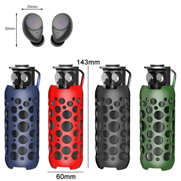 K045 Portable Media Player True Wireless Earbuds with HD HiFi Stereo Built-in Mic Headphone for Travel