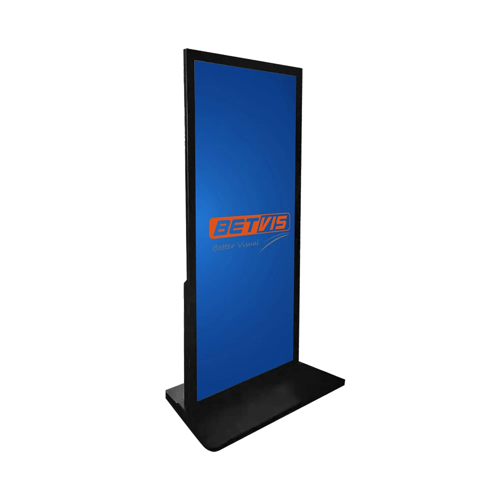75 Inch Full Hd Full Screen Standing Totem Digital Signage Advertising Lcd Display