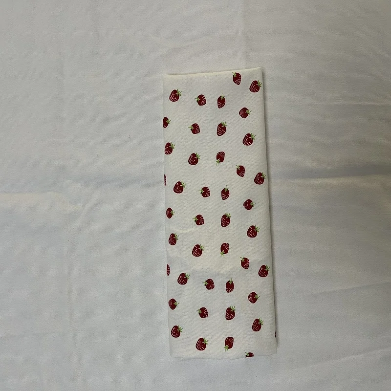 100% cotton napkin kitchen embroidered LOGO tea towel set hanging customized strawberry print waffle kitchen towel