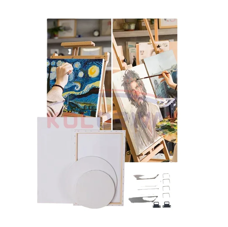 DIY Cotton Canvas Frame Wooden Stretcher Canvas Stretcher Bar Strip Frame Set canvas panels For hand painting