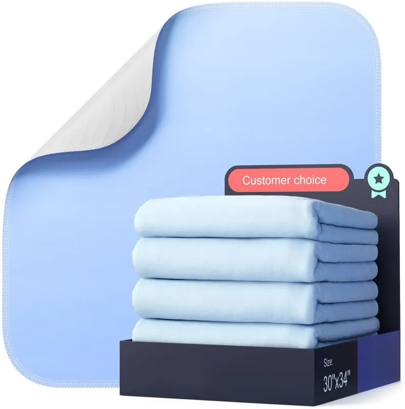 Incontinence Bed Dog Wee Pads Washable Underpads Reusable Puppy Pads