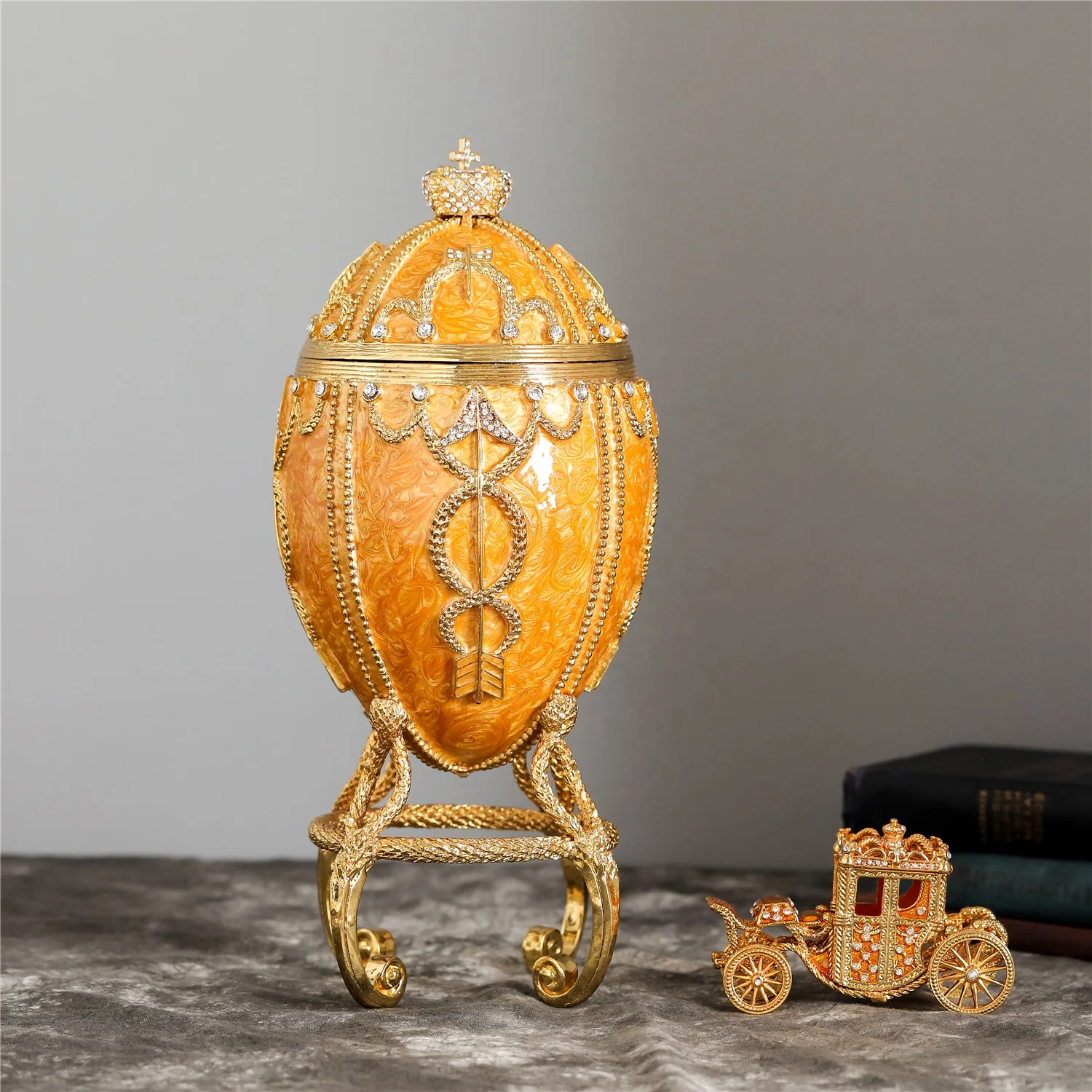 QIFU new products large faberge egg for home decoration