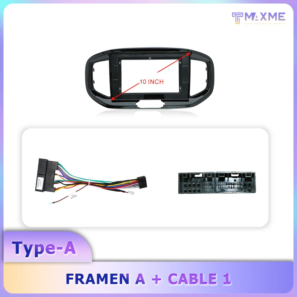 10 Inch Audio Car Frame For KIA KX1 2018-2022 UV Black Android Audio Screen Stereo Auto Repair Interface Bracket Fixed Panel