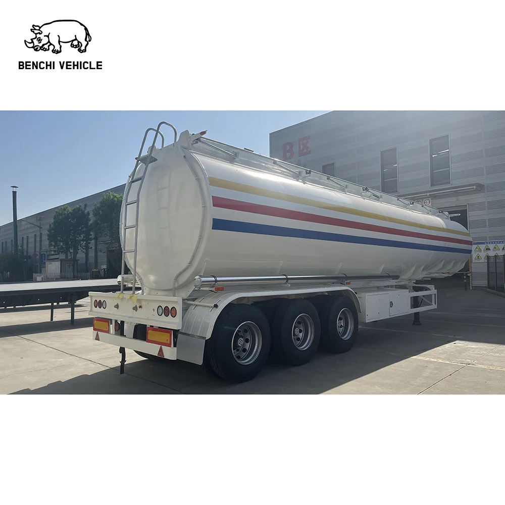3 Axles 4 Axle 36000 Litres Aluminium Fuel Tanker Trailer Oil Tanker Trailer