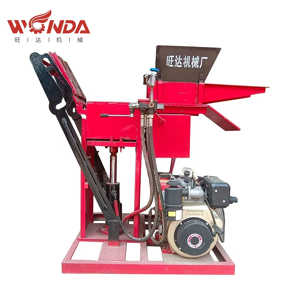 Small brick factory project hydraforming electric brick making machine earth brick making machine interlocking