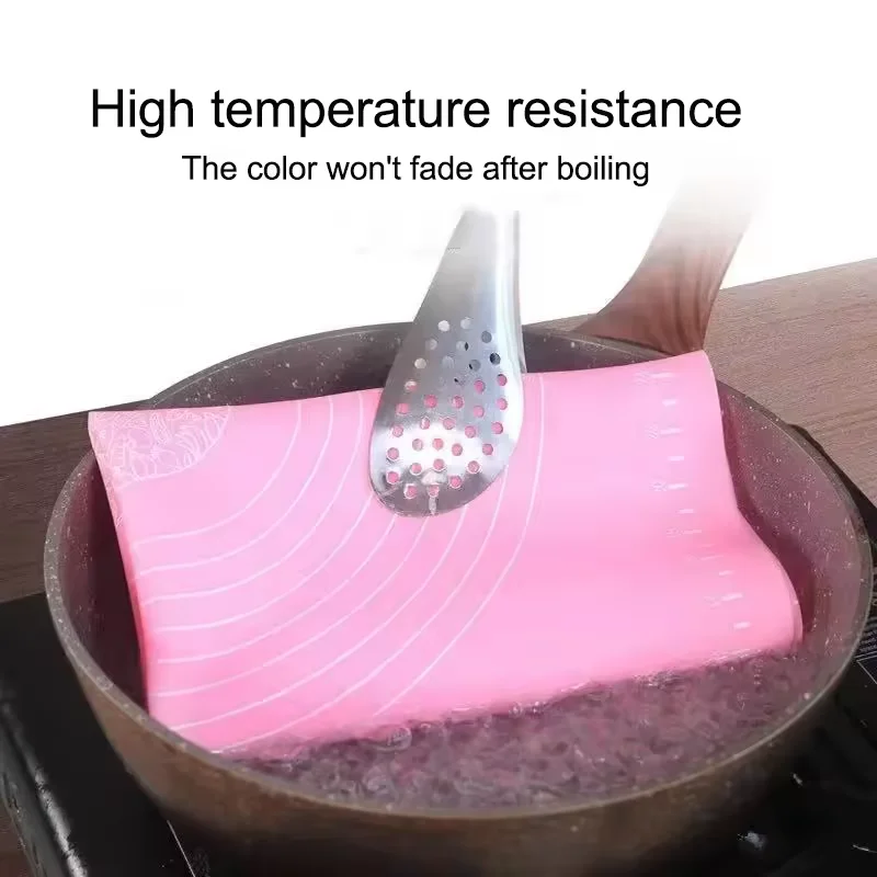 Non-Stick pastry Mat heat resistant reusable kitchen silicone baking mat set For Bake pastry tools with custom logo