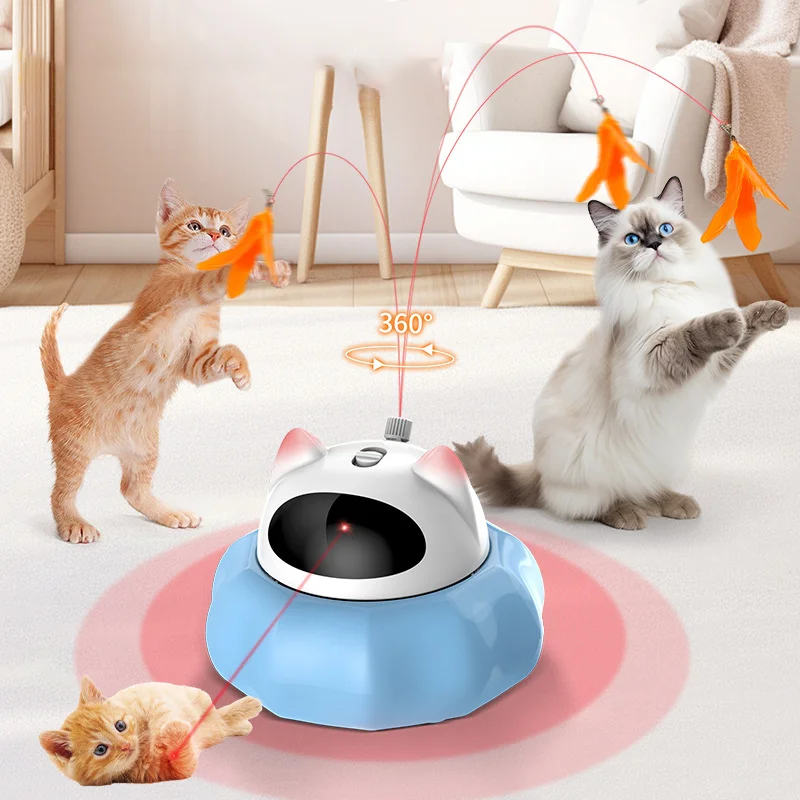 OEM/ODM Cat Teaser Automatic Infrared Laser Cat Teaser Intelligent Interactive Stick Pet Cat Laser Toy Pet Products
