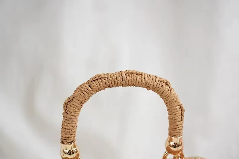 Женская винтажная Сумка-корзина из ротанга