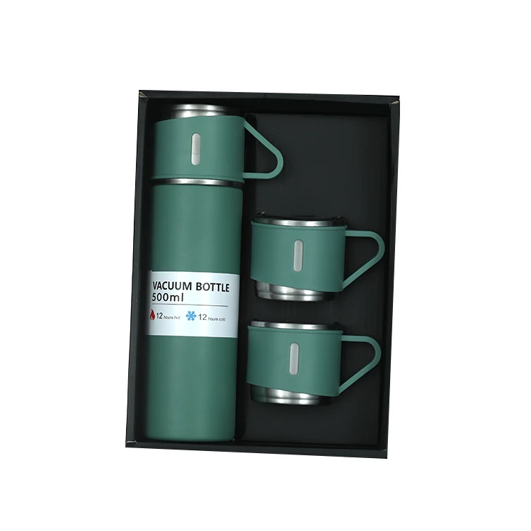 Hot Sale 500ml 304 Stainless Steel Vacuum Flask Thermos Cup Set Gift Box Vacuum Flask Manufacturer