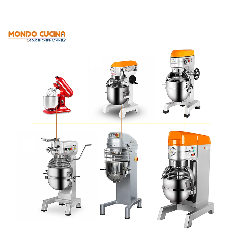 10l 15l 20l 30l 40l 50l 60l 80l 100l Planetary Mixer And Spiral Dough Mixer With Stainless Steel Commercial Food Mixer
