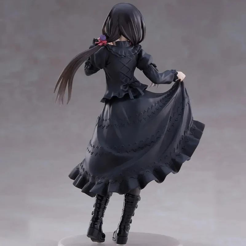 Anime Girls Model Figure Toy Standing Model Black Dress Girls Action Figure Cute Doll