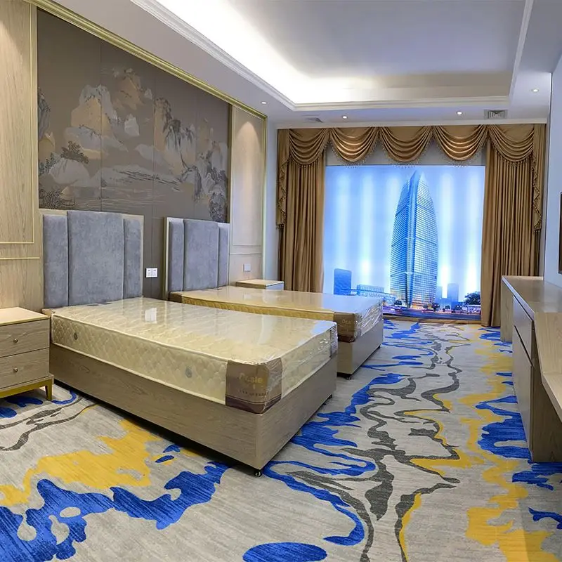 Foshan Hotel Furniture Modern Luxury Hotel Custom Made 5 Star Bed Room Furniture Bedroom Set