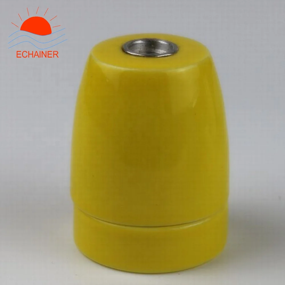 high quality colorful powerful E27 ceramic lamp socket holder converter