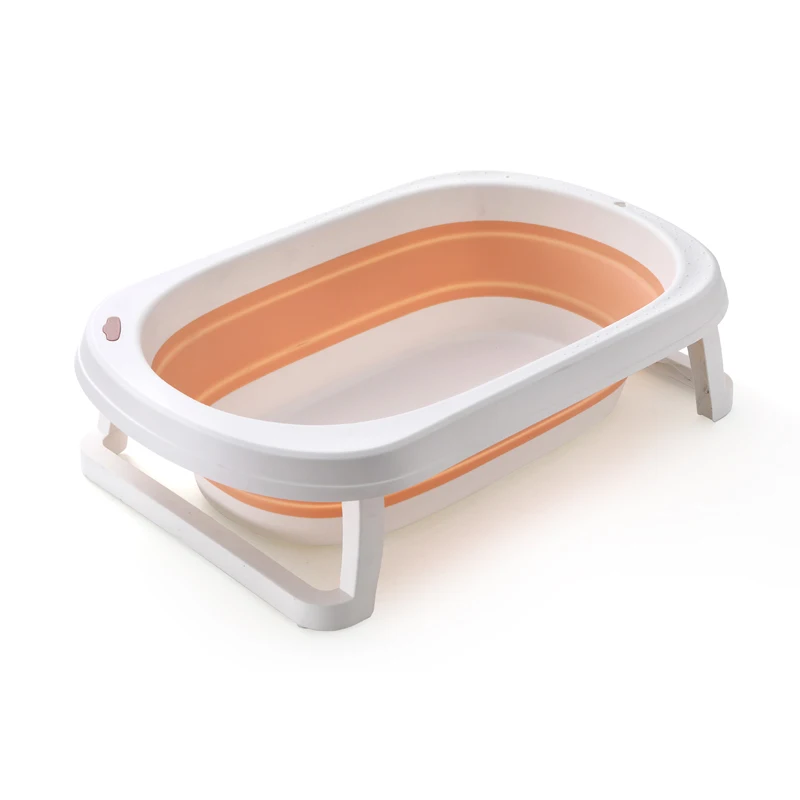 Popular Hot Sells Good Quality Foldable Plastic Baby Bathtub With Stand