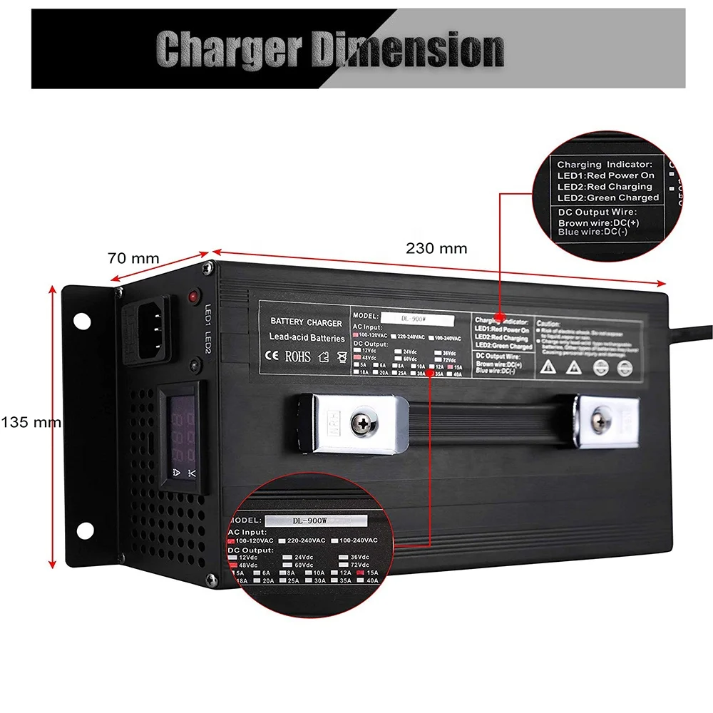  48v 15a lead acid battery for golf cart electric bike rickshaw scooter forklift lifepo4 lipo SLA