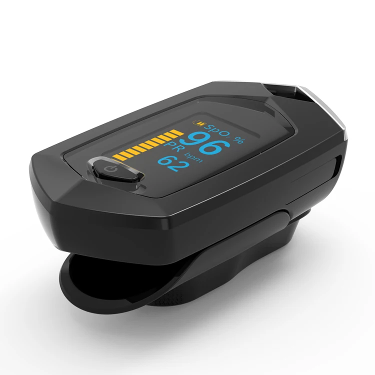 
Yonker USB recharge Jumper OLED blood oxygen Rate SPO2 Rechargeable finger pulse oximeter Monitor Black 