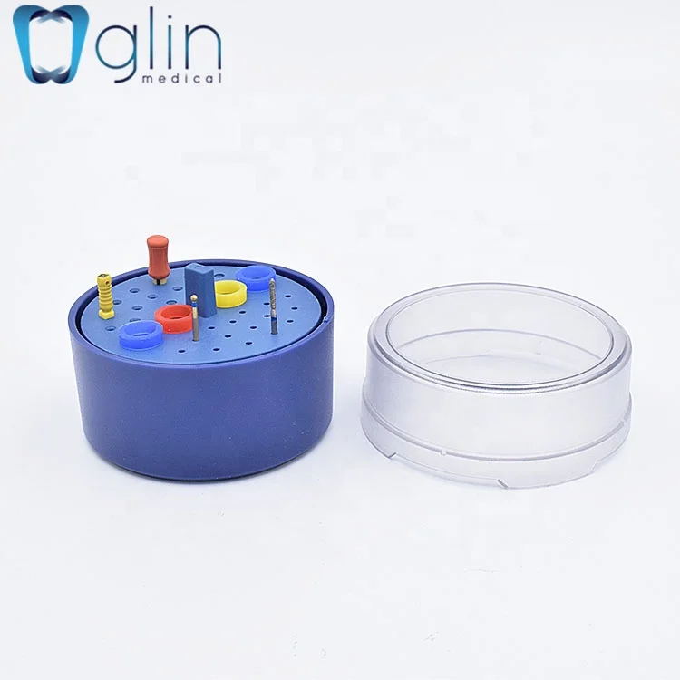 High quality low price Dental disinfection box 44 Hole transparent cover endo box