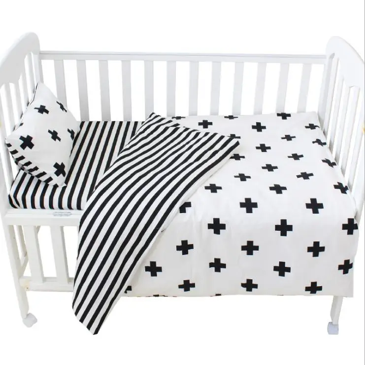 3Pcs Baby Bedding Set for Crib Newborn Baby Bed Linens