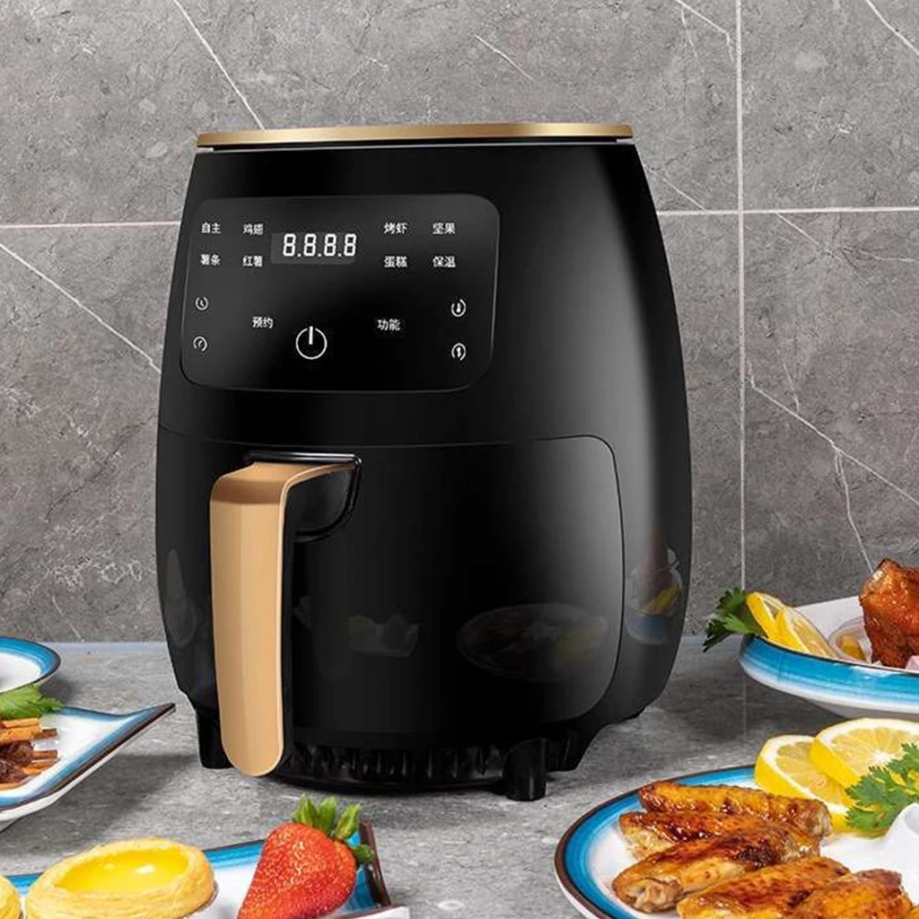 
Wholesale Custom Promotional Digital Cylindrical 4.5 Litre Home Air Fryer Silicone 