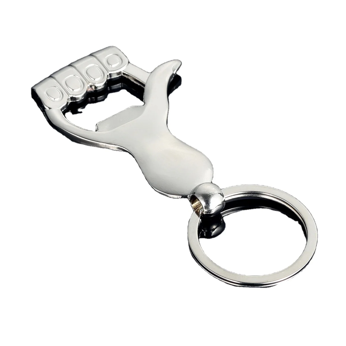 customized LOGO GIve a like shape metal Bottle opener keychain