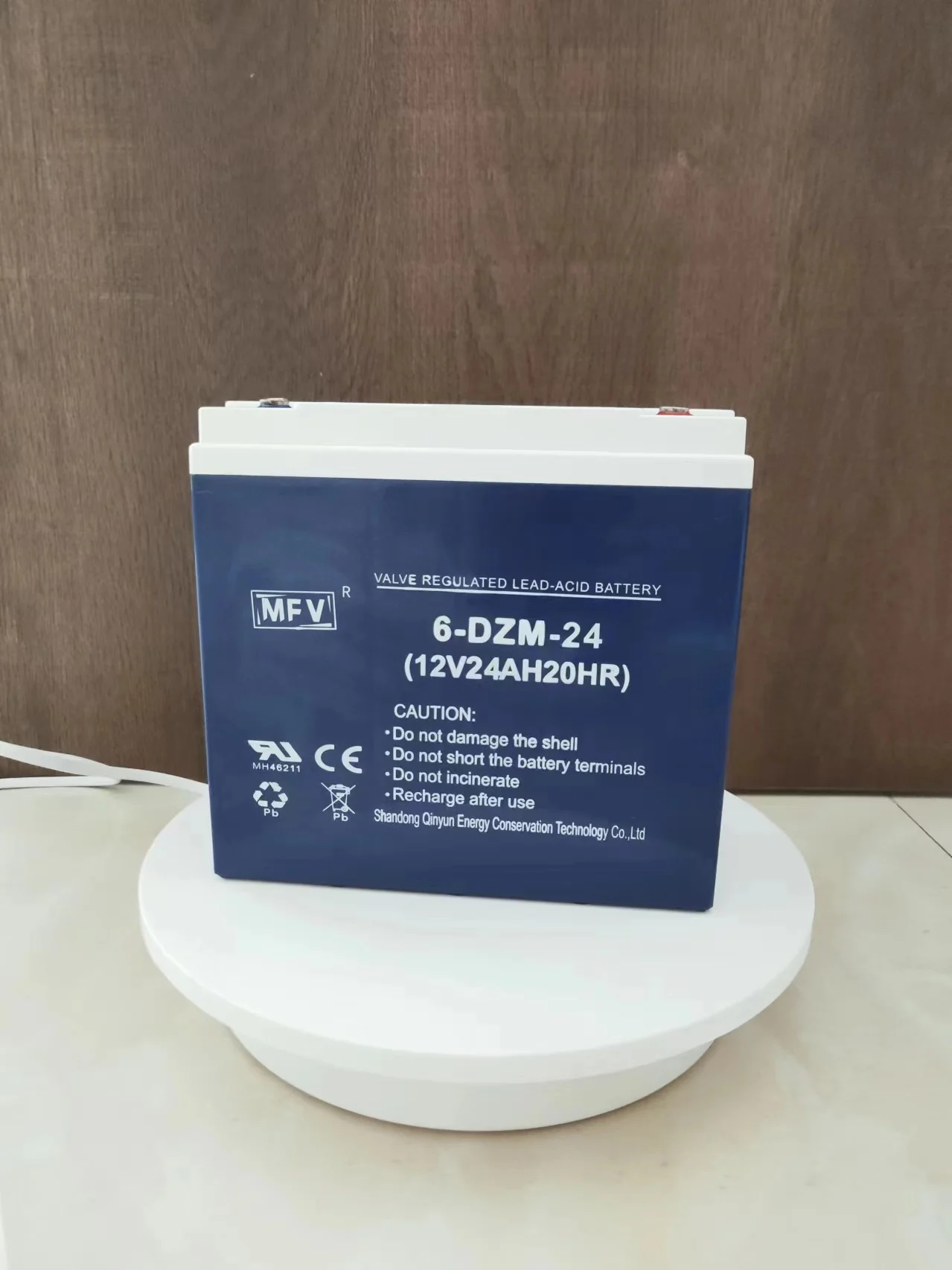 6-DZM-24 24AH герметичная гелевая батарея глубокого цикла 12 вольт затопленная свинцово-кислотная для бытовой электроники и систем сигнализации