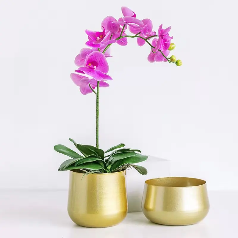 Widely Used Superior Quality Planter Metal Pots For Indoor Plants flowerpot