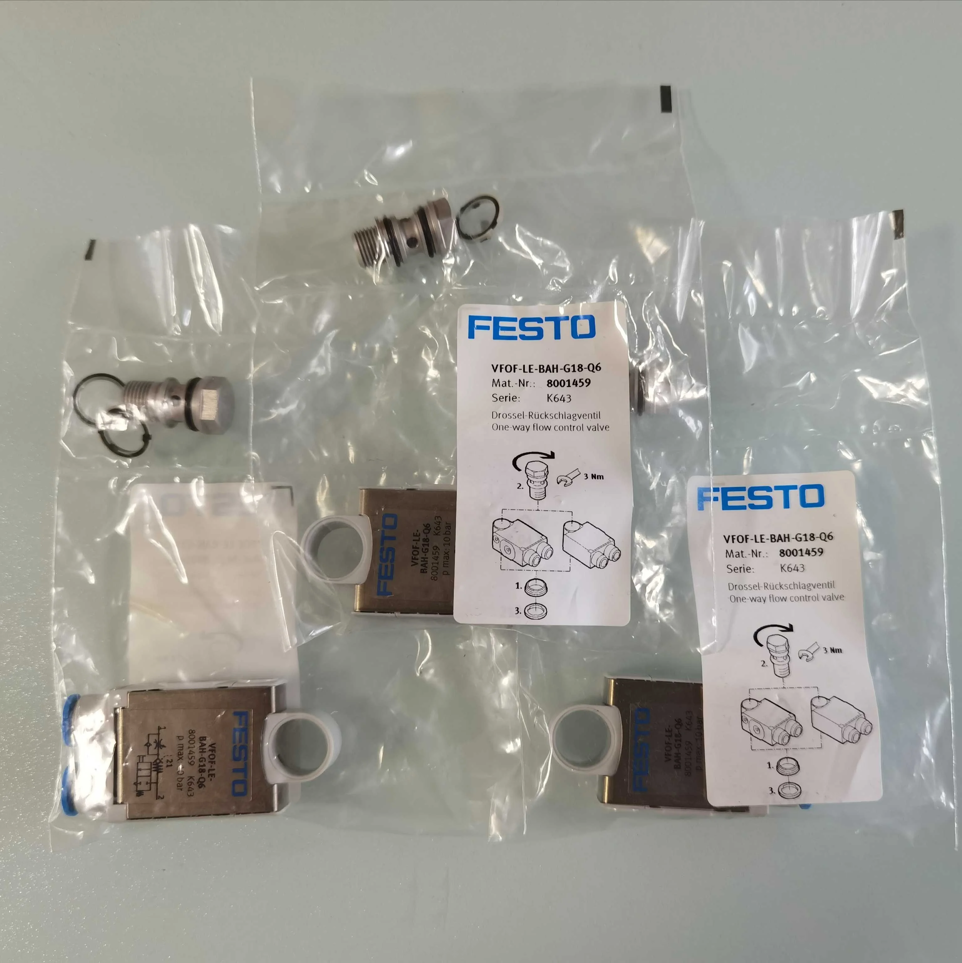  VFOF-LE-BAH-G18-Q6 8001459 оригинальный новый клапан есть в
