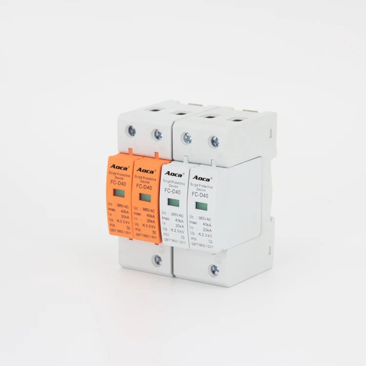AC 380V lightning arrester surge protector SPD  Lightning Arrester and Surge Protector AC 30KA 380V SPD