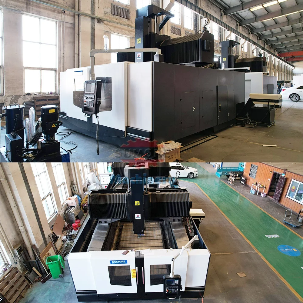 SUMORE OEM Fanuc Control Cnc Gantry Milling Machining Center Horizontal 5 Axis Gantry Cnc Milling Machine for Sale