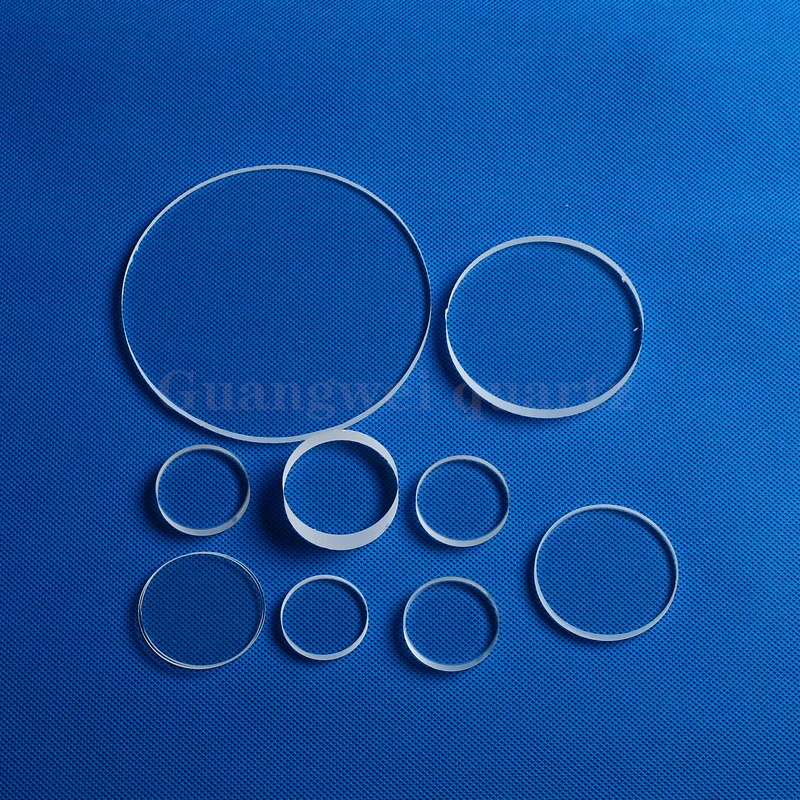 Clear High Quality Quartz Glass Plates Polished Fused silica glass sheet customized