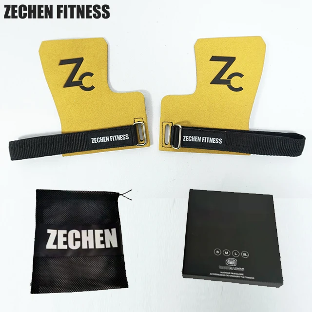 Suede microfiber leather gymnastics buckle grips hand palm protector best gymnastics grips