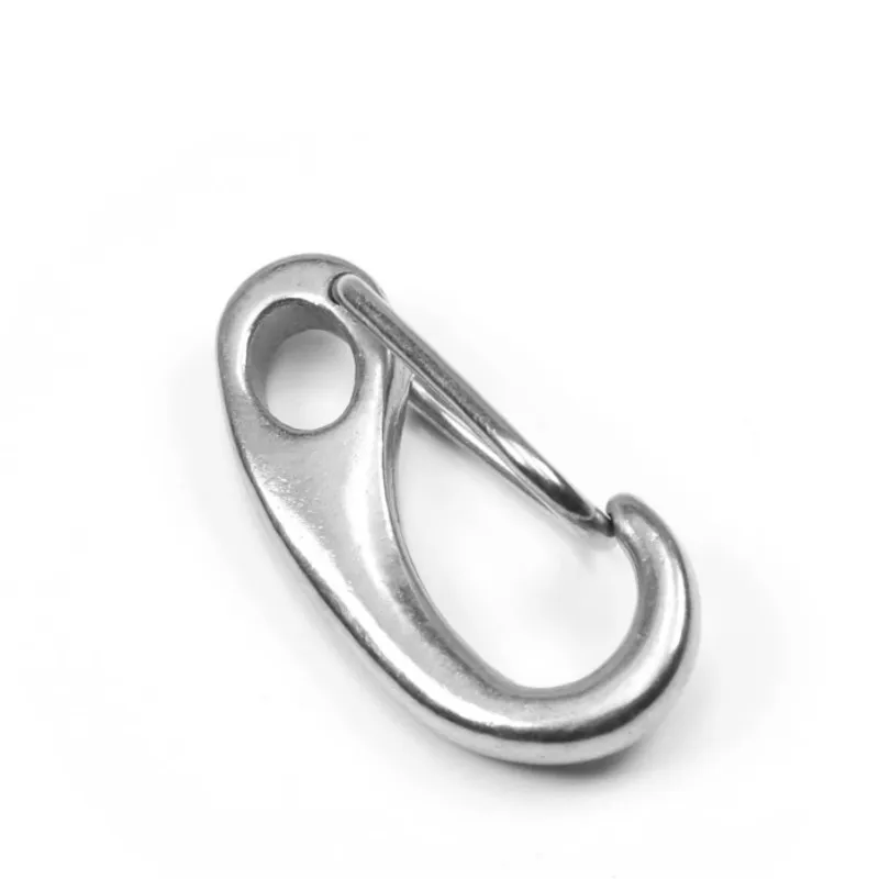 rigging hardware stainless steel 304 promotional keychains egg shaped snap hooks carabiner