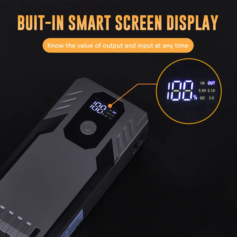 portable car jump starter 1200a peak 12000mah car battery booster jump starter portable