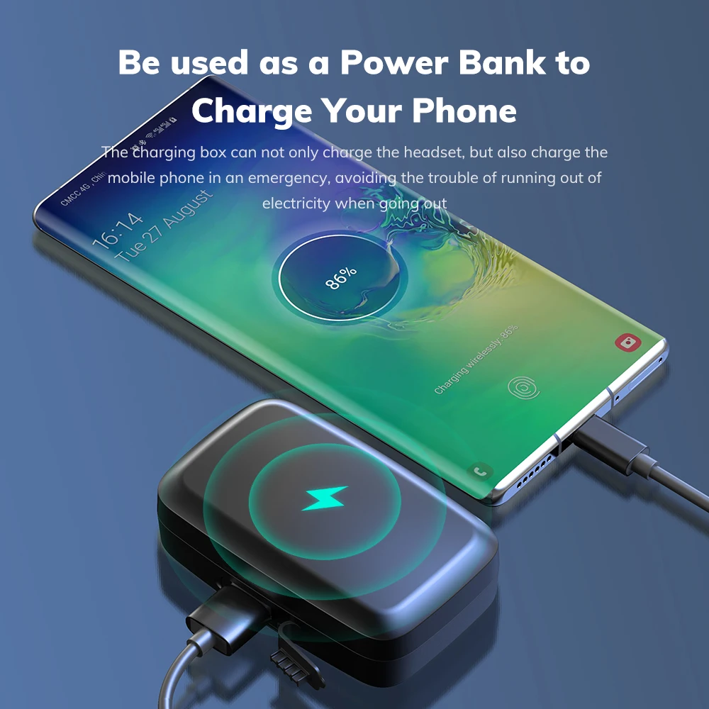 
Free Shipping T10 Waterproof 2000mah Wireless Earbuds Headphone TWS Wireless Earphones 