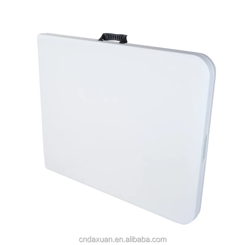 Modern Design Plastic Table Folding Outdoor Furniture 6ft White Rectangular Eco- Friendly HDPE Table Top for Outdoor Use