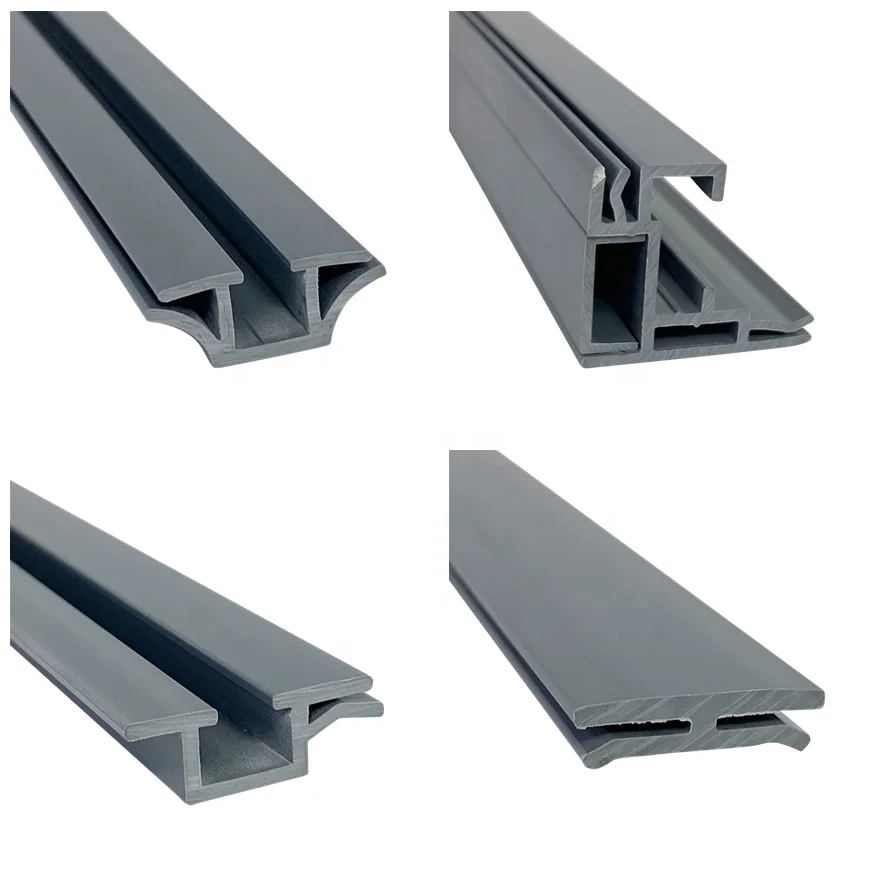 customize freezer pvc hard rigid cold storage good pvc rubber refrigerator door hard profile rubber  extrude profile seal