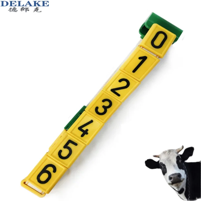 Делейк китайский поставщик Пластиковая регулируемая пластина ошейник с коровой ремешком из коровы номером 10