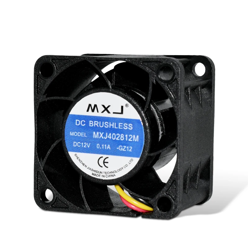 MXJ4028 Switch server cooling fan 12V DC brushless Workstation chassis cooling fan 40x40x28 Silent power cooling fan 4CM