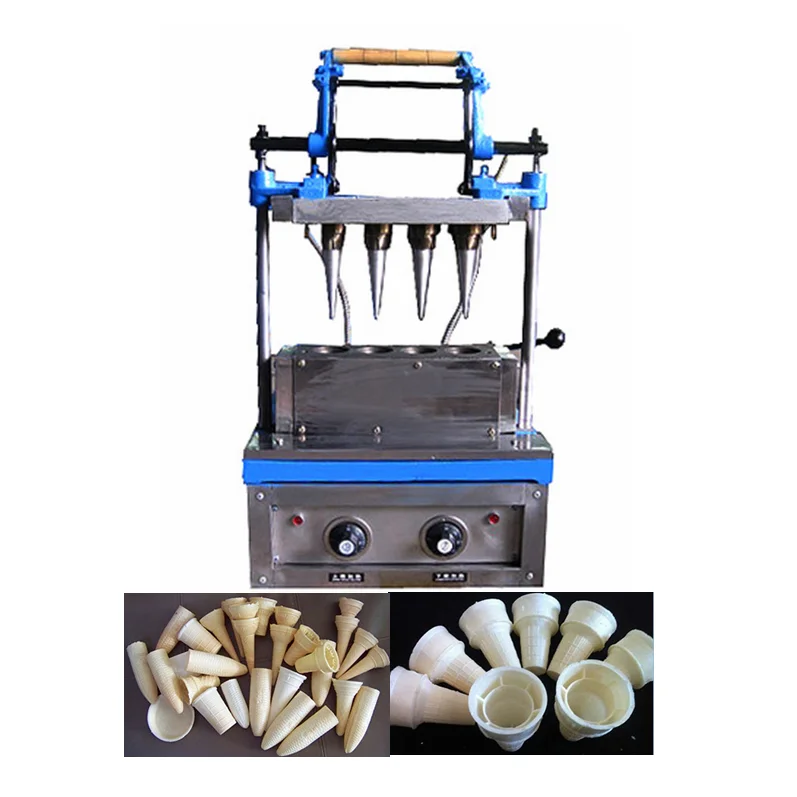 Ice cream egg cone making  machine commercial  egg tray machine wafer support horn corner tray torch tray