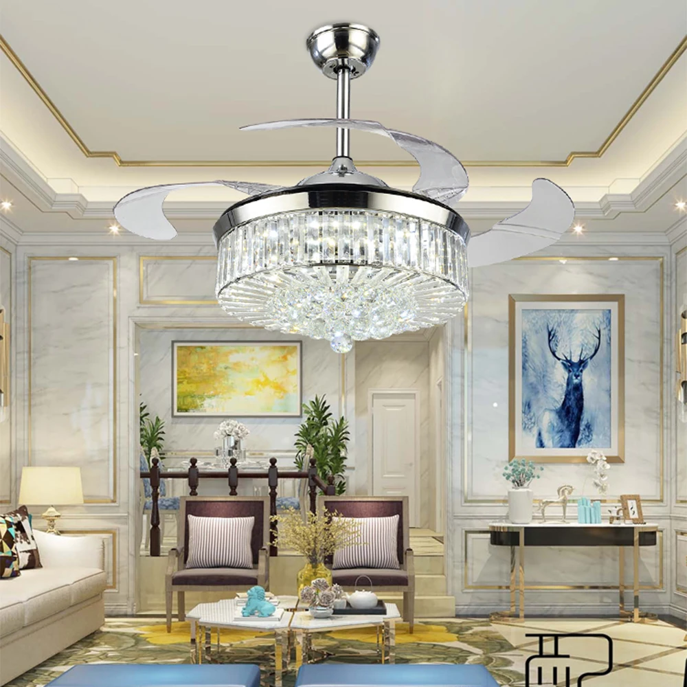 Cheap invisible led ceiling fan with light