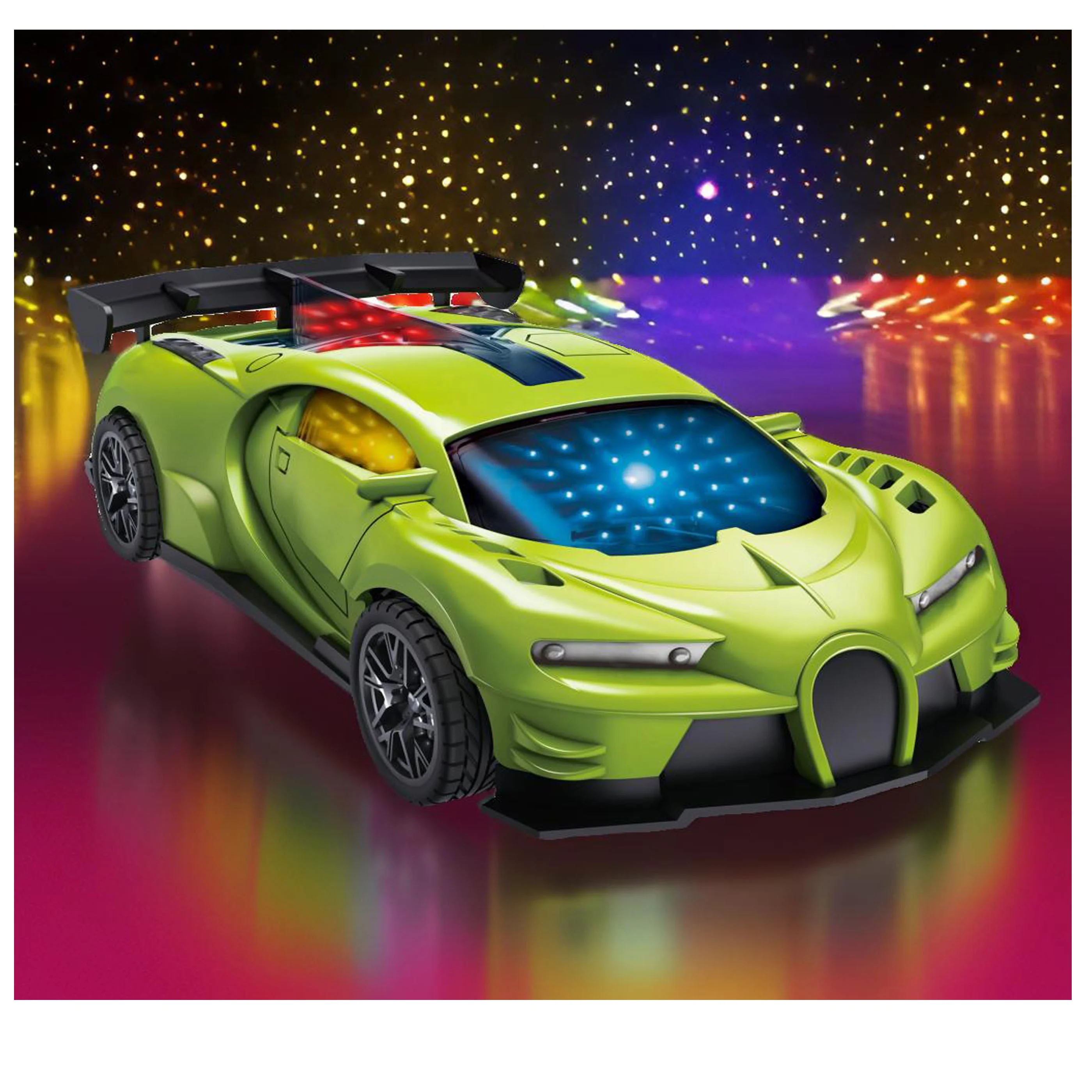 KK New 1:20 High Speed Remote Control Racing Car With 3D Lighting,Rc Drift Toy Vehicle,19CM BUGATTI Remote Control Car For Kids