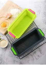 Kitchen Baking Tools Non Stick Silicone Rectangle DIY Toast Bread Mold