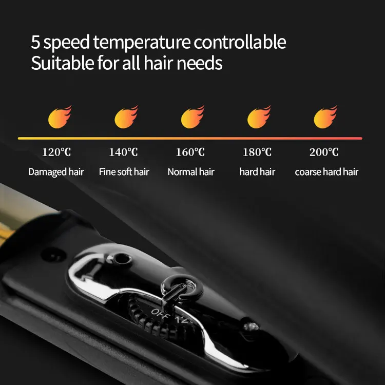 Custom logo private label flat iron nano titanium professional hair straightener 450 degrees flat irons vendors