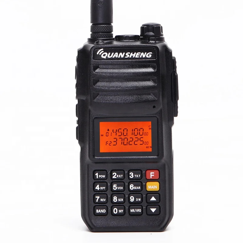 Quansheng TG-UV2 PLUS High Power 10W 5 Bands 136-174MHz 350-390MH/400-470MHz 4000mAh 10KM Long Range 200CH Walkie Talkie