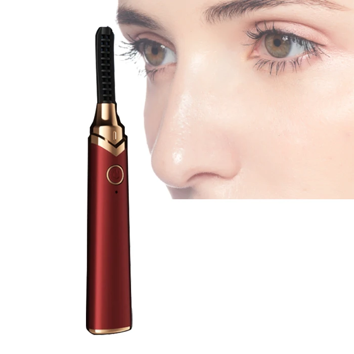 Mini Electric Heated Eyelash Curler Heated Makeup Eye Lashes Heated Eyelash Curler Applicator Long Lasting Beauty Tool new