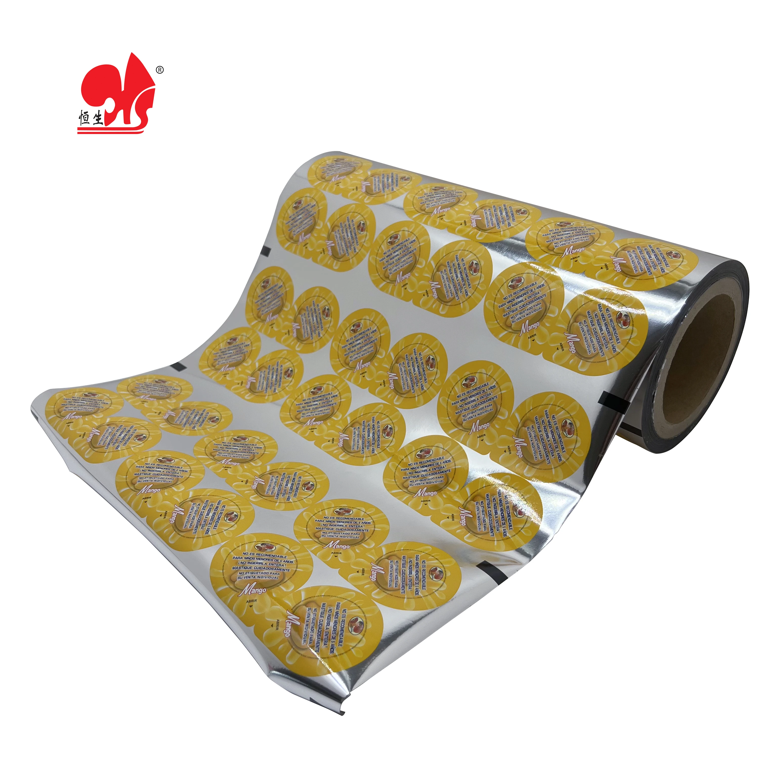 Snacks food packing metallized PET film for Jelly